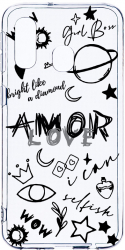 Husa Bestcase Compatibila cu Samsung Galaxy A20e Goth Love 2MM Soft Silicon prot cam T 984 