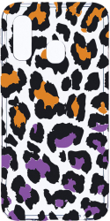Husa Bestcase Compatibila cu Samsung Galaxy A20e Lila Leopard Pattern 2MM Soft Silicon prot cam T 1035 