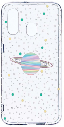 Husa Bestcase Compatibila cu Samsung Galaxy A20e Universe Planets 2MM Soft Silicon prot cam T 468 