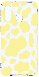 Husa Bestcase Compatibila cu Samsung Galaxy A20e Yellow Cow 2MM Soft Silicon prot cam T 787 