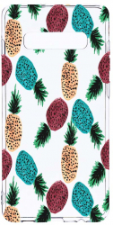 Husa Bestcase Compatibila cu Samsung Galaxy S10 Plus Ananas 2MM Soft Silicon prot cam T 669 
