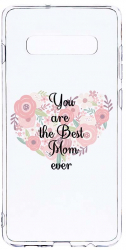 Husa Bestcase Compatibila cu Samsung Galaxy S10e Best Mom Ever 2MM Soft Silicon prot cam T 30 