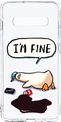 Husa Bestcase Compatibila cu Samsung Galaxy S10 Plus Duck Life - Im Fine 2MM Soft Silicon prot cam T 963 