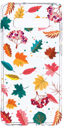 Husa Bestcase Compatibila cu Samsung Galaxy S10e Feathers Color 2MM Soft Silicon prot cam T 99 