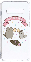 Husa Bestcase Compatibila cu Samsung Galaxy S10 Plus Happy New Year 2MM Soft Silicon prot cam T 356 
