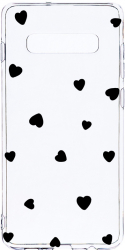 Husa Bestcase Compatibila cu Samsung Galaxy S10e Heart Pattern 2MM Soft Silicon prot cam T 1041 