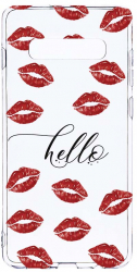 Husa Bestcase Compatibila cu Samsung Galaxy S10e Hello Kisses 2MM Soft Silicon prot cam T 140 