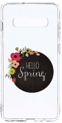 Husa Bestcase Compatibila cu Samsung Galaxy S10 Plus Hello Spring 2MM Soft Silicon prot cam T 684 