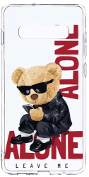 Husa Bestcase Compatibila cu Samsung Galaxy S10e Leave Me Alone Teddy Bear 2MM Soft Silicon prot cam T 922 