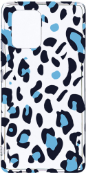 Husa Bestcase Compatibila cu Samsung Galaxy S10 Lite Blue Leopard Pattern 2MM Soft Silicon prot cam T 1032