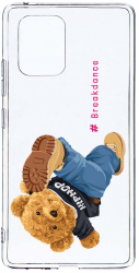 Husa Bestcase Compatibila cu Samsung Galaxy S10 Lite Breakdance - Teddy Bear 2MM Soft Silicon prot cam T 924 