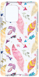 Husa Bestcase Compatibila cu Samsung Galaxy S10 Lite Happy Feathers 2MM Soft Silicon prot cam T 68 