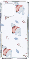 Husa Bestcase Compatibila cu Samsung Galaxy S10 Lite Ice Bear Pattern 2MM Soft Silicon prot cam T 969 