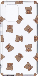 Husa Bestcase Compatibila cu Samsung Galaxy S10 Lite Teddy Bear Pattern 2MM Soft Silicon prot cam T 974 