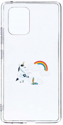 Husa Bestcase Compatibila cu Samsung Galaxy S10 Lite Unicorn Rainbow 2MM Soft Silicon prot cam T 527 