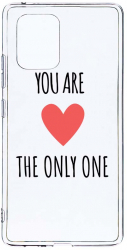 Husa Bestcase Compatibila cu Samsung Galaxy S10 Lite You Are The Only One 2MM Soft Silicon prot cam T 114 
