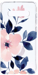 Husa Bestcase Compatibila cu Samsung Galaxy S10 Plus Pastel Colors Collection Flowers 2MM Soft Silicon prot cam T 506 