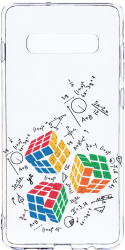 Husa Bestcase Compatibila cu Samsung Galaxy S10 Plus Rubik Cube 2MM Soft Silicon prot cam T 994 