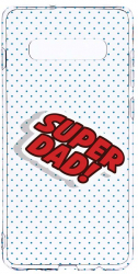 Husa Bestcase Compatibila cu Samsung Galaxy S10 Plus Super Dad 2MM Soft Silicon prot cam T 161 