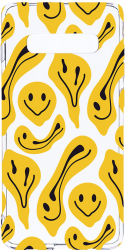 Husa Bestcase Compatibila cu Samsung Galaxy S10e Yellow Acid Smiley 2MM Soft Silicon prot cam T 1052 