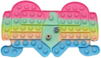 Jucarie antistres Pop It Now Flip It cu zaruri Mini Junior 119053 Multicolor 
