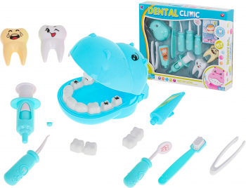 Jucarie interactiva Trusa dentist Albastru 