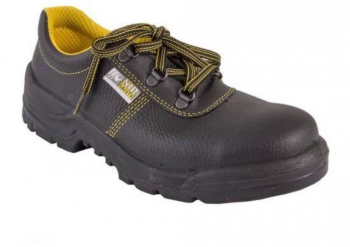 Pantofi de Protectie PROTEK Marimea 46 Bombeu Metalic Piele de Bovina Hidrofobizata Negru/Galben - TEM830677 