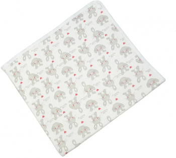 Pled bumbac cu 2 straturi 80 x 70 cm Mini Junior PMJPC-11 Gri 
