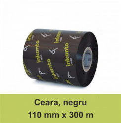 Ribon ARMOR Inkanto AWR8 ceara wax negru 110mmX300M OUT 