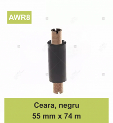 Ribon ARMOR Inkanto AWR8 ceara wax negru 55mmX74M OUT 
