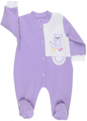 Salopeta cu maneca lunga pentru copii Pifou Model 17 M1712MO Mov 