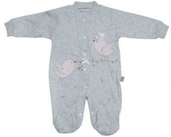 Salopeta cu maneca lunga pentru fete Gaye Bebe 2143RG-62 Gri 