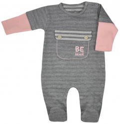 Salopeta cu maneca lunga pentru fete Koala Be Brave 08-360 Gri 