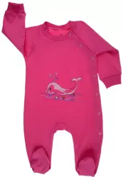 Salopeta cu maneca lunga pentru fete Pifou Model 16 M16-5142-68 Fucsia 