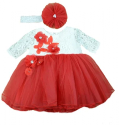 Set 2 piese pentru fete Colibri 1112-68-3-6-luni Rosu 