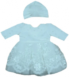 Set 2 piese pentru fete Mini Junior 149006-A2-62-1-3-luni Alb 