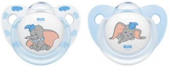 Set 2 suzete ortodontice din silicon Nuk Disney 730620-2 Albastru 