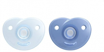 Set 2 suzete ortodontice din silicon Philips Avent Soothie SCF099 21 Albastru 