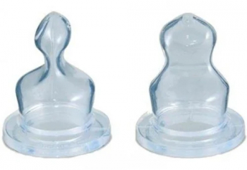 Set 2 tetine ortodontice din silicon Canpol Babies 18 125 Transparent 