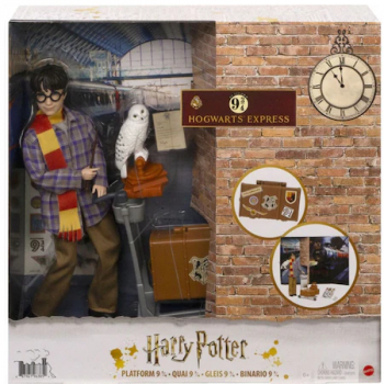 Set de joaca Harry Potter si peronul 9 si 3/4 cu accesorii 30 cm 