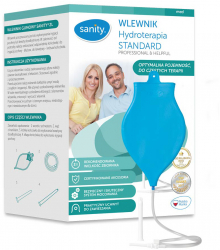 Set enteroclisma Sanity Hydroterapia Standard pentru irigare vaginala si intestinala capacitate 2 l Bleu 