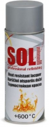 Spray vopsea argintie rezistenta la 600 and deg C SOLL 400ML 