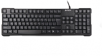 Tastatura USB A4Tech Negru 105 Taste KR-750 - Ideal pentru Birou sau Acasa 