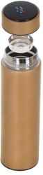 Termos smart 500 ml afisaj temperatura LED sita metal auriu 