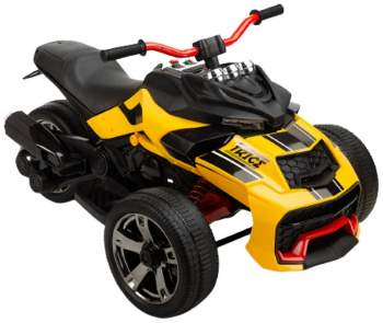 Trike electric 12 V pentru copii Toyz Trice TR75656 Galben 