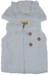 Vesta de blana pentru fete Happy House HH198-92-cm Alb 
