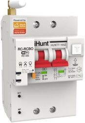 Siguranta automata inteligenta cu contorizare iHunt Home WIFI Smart Metering Leakage Circuit Breaker 2P 16A WiFi 2 poli 1P+N 16A iHunt 