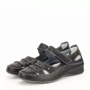 Balerini piele naturala Diana negru M4 