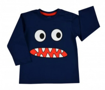 Bluza cu maneca lunga pentru baieti GT GT-5441-74 Bleumarin 