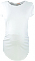 Bluza cu maneca scurta pentru gravide Mini Junior BDDE5A Alb 